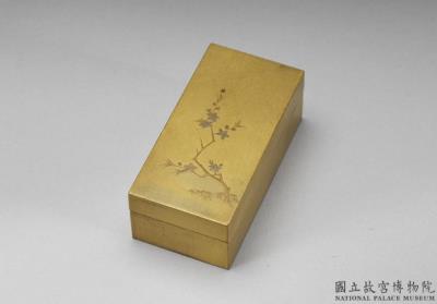 图片[2]-Small lacquer box with plum decor, Ch’ing dynasty-China Archive